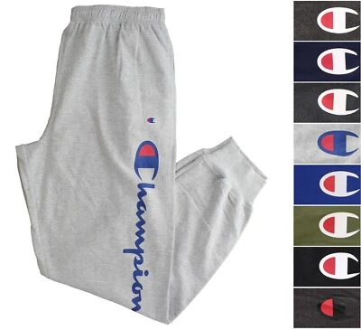 Pantalones deportivos Champion para hombre de jersey grandes y altos clásicos con guión forro de fieltro Foto 1 de 4