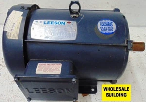 LEESON MOTOR, G140551.00, 1170 RPM, 60 HZ, HP 3, 230/460V, FR L213T, PH 3 - Picture 1 of 5