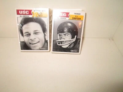 LOT OF Approx 100 1988 USC ALL-AMERICAN Football Cards rare OJ SIMPSON Lott NEW - Image 1 of 2