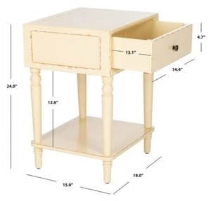 Safavieh SIOBHAN ACC TABLE WSTORAGE DRW, Reduced Price 2172730164 AMH6611D - Picture 1 of 5