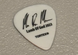 LAMB OF GOD MARK MORTON SIGNATURE GUITAR PICK 2023 TOUR ELMO ON FIRE PLECTRUM - Picture 1 of 2