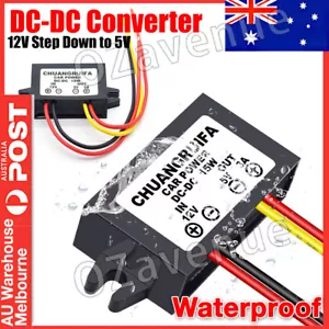 DC/DC Converter 12V Step Down To 5V 3A 15W Output Power Adapter Modules - Picture 1 of 6