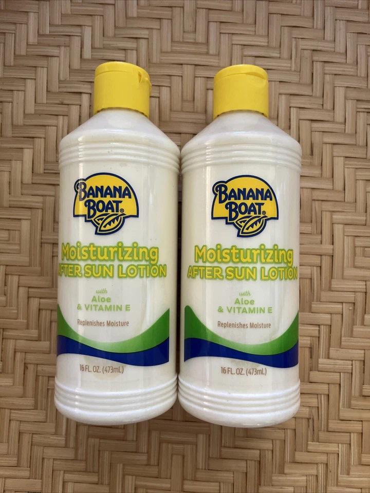 Lot Of 2 Banana Boat Moisturizing After Sun Lotion Aloe & Vitamin E - 16 oz each - Image 1 of 1