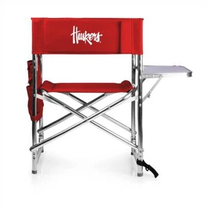 Nebraska Cornhuskers Folding Sports Chair with Table - Picture 1 of 1