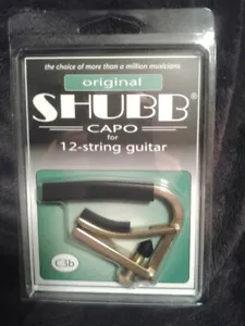 Shubb C3B Original Brass Capo for 12-String Guitars - Picture 1 of 1