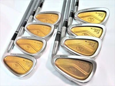 Gold Back Face Cobra King Cobra Oversize 8PC R-FLEX IRONS SET Golf nwo - Image 1 of 4