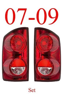 Fits 07 09 Dodge Tail Light Set, Assembly, Ram, 1500 2500 & Mega Cab, Both L&R - Picture 1 of 5