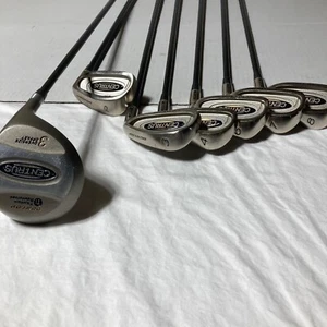 Dunlop Centrus Golf Clubs Irons 3 4 6 7 8 P Wood 3 Oversize Low Torque Graphite - Picture 1 of 9