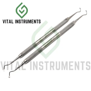 2 Pcs Excavator #20 Dental Spoon Restorative Composite Instruments Stainless CE - Picture 1 of 1