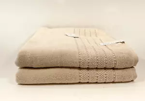 Felpinter 2Pc 34" x 62” 100%Cotton Absorbent Bath Sheet Towels Made In Portugal - Picture 1 of 9