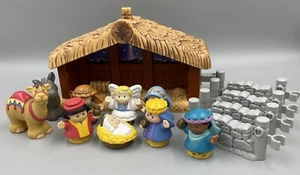 Fisher Price Little People Nativity Stable Manger Christmas Story Jesus Music - Picture 1 of 17