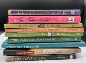 Lot Of 9 Christian Religious Spiritual Books 6 Hardback 3 Paperback - Picture 1 of 6