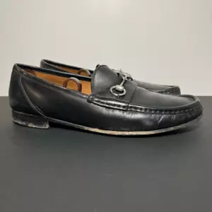 Mocassini uomo ALLEN EDMONDS Verona II in pelle nera a punta di cavallo / misura 10 larghi - Foto 1 di 8