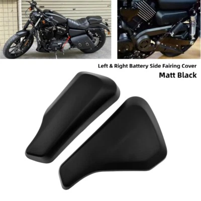 Cubierta de batería lateral carenado izquierdo derecho moto para Harley Street 500 750 14-20 Foto 1 de 4