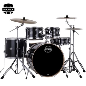 Mapex Venus 5PC Fusion Complete Drum Kit Black Galaxy Sparkle VE5045FTCVH - Picture 1 of 3