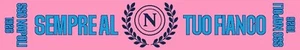 SCIARPA UFFICIALE NAPOLI SEMPRE AL TUO FIANCO modello jaquard mediopesante ROSA - Foto 1 di 1