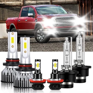 6Pcs LED Headlight HID Bulbs Fog light 9005 D2S H11 For Nissan Altima 2005-2006 - Picture 1 of 12