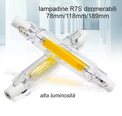 Lampadina a LED faro R7S cob 78/118/189mm 220V alta resa luminosità dimmerabile - Immagine 1 di 4