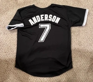 TIM ANDERSON AUTOGRAPHED SIGNED WHITE SOX CUSTOM JERSEY BECKETT HOLO - Picture 1 of 7