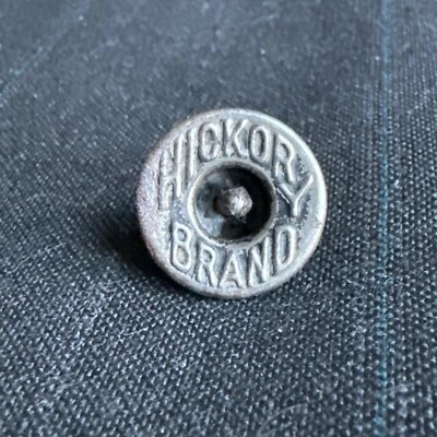 HICKORY BRAND Antique Replacement Donut Overall Stud BUTTON 5/8" Metal - Image 1 of 4