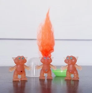 VTG Treasure Trolls / Mini Gunball Figures / Set Of 3 - Picture 1 of 10