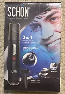 SCHON 3 in 1, Tagliacapelli per Naso, Orecchie e Capelli - Ricaricabile! Nuovo con scatola! - Foto 1 di 2