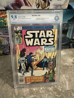Star Wars #43 CBCS 9.8 Newsstand White Pages (1981 Marvel Comics) - Image 1 of 4