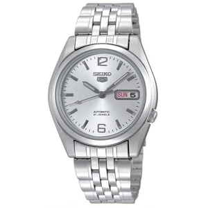SEIKO Serie 5 Orologio Automatico Uomo Vintage Style SNK385K1 Bracciale Acciaio - Picture 1 of 3
