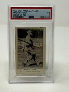 1922 E121 Series 120 American Caramel  Amos Strunk PSA 3 - Picture 1 of 2