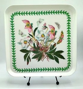 Vintage Portmeirion Botanic Garden 11" Square Melamine Serving Tray - Picture 1 of 7