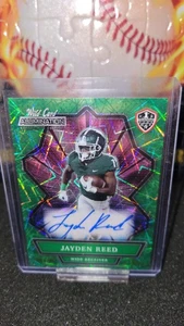 2021 Wild Card Jayden Reed Alumination Auto #05/20 Green Lazer  - Picture 1 of 2
