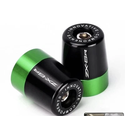 Para Kawasaki Ninja ZX-6R 1995-2025 ZX6R Manillar Extremos Empuñaduras Tapones Tapones Tapones Foto 1 de 3