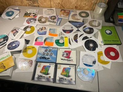 Vintage Software Lot – Microsoft Office 2000, Nero, Symantec, Dell Discs - Image 1 of 4