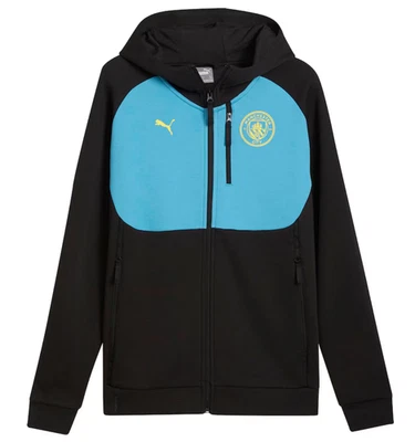 Puma Hombre Manchester City Pumatech FZ Cremallera Completa Sudadera con Capucha Negra Talla XL NUEVO CON ETIQUETAS Foto 1 de 4