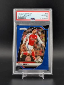Ethan Nwaneri 2024-25 Panini Prizm Premier League Blu Prizm /199 Rookie PSA 10 - Foto 1 di 2