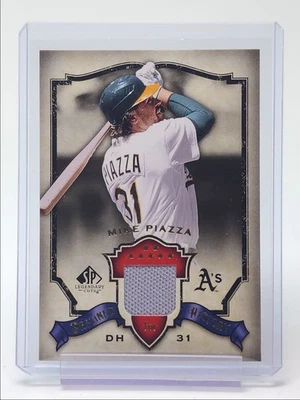 MIKE PIAZZA 2008 UD SP LEGENDARY CUTS DESTINED FOR HISTORY PATCH Q1880 - Image 1 of 2