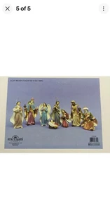 Kurt Adler 6,25" Resin Krippe 8er Set Weihnachtsfiguren Deko - Bild 1 von 3