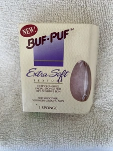 Esponja facial vintage Buf-puf 1991 sellada reutilizable - Imagen 1 de 3