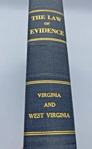 The Law of Evidence in Viginia and West Virginia,1954,Marshall, Fitzhugh, Helvin - Imagen 1 de 12
