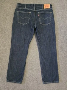 Levis 559 Jeans Mens 38x32 Dark Wash Denim Relaxed Straight - Picture 1 of 9