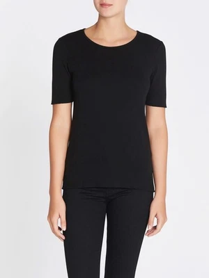 J Brand Lot of 5 Black French Girl Short Sleeve Cotton Tee Shirt Size M - Image 1 of 4