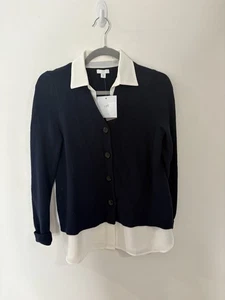 J. Jill Layered Look Sweater Navy Blue Size XS Petite  - Picture 1 of 3