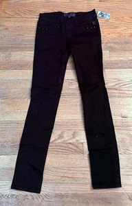 Y2K Tripp Black Studded Denim Jeans Women's Size 3 Skinny Goth Hot Topic NWT - Picture 1 of 3