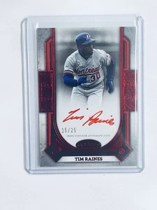 2024 Topps Tier One Tim Raines Prime Performers Red Ink On Card Auto SSP /25 - Picture 1 of 2
