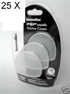 25 packs of 3 =75 PSP UMD Game Movie Disk Disc Case Holders SD Card memory - Picture 1 of 2