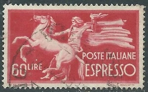 1945-52 ITALIA ESPRESSO USATO DEMOCRATICA RUOTA 60 LIRE - RE26-7 - Imagen 1 de 1