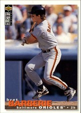 1995 Collector's Choice Baltimore Orioles Baseball Card #341 Bret Barberie