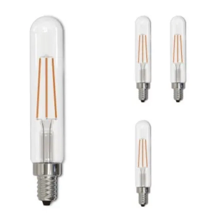 BULBRITE 4-Pack 40W Equi. Soft White T8 E12 Candelabra Base Clear LED Light Bulb - Image 1 of 1