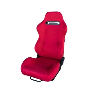 Sedile Sportivo Miky Reclinabile Velluto Rosso + Slitte Universali Simoni Racing - Foto 1 di 2