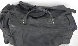 Flobe Echtleder Reisetasche dunkelblau. Griff und abnehmbarer Riemen  - Bild 1 von 7